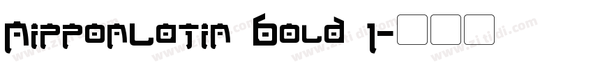 NipponLatin Bold 1字体转换